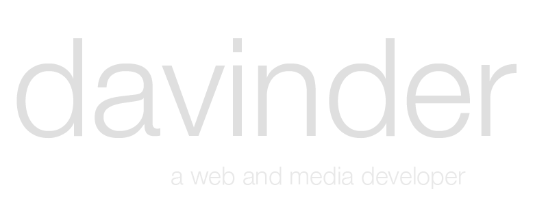 davinder - a web and media developer